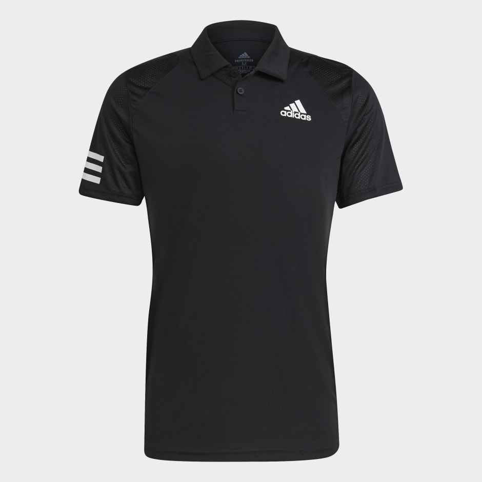 episodio Lubricar virtual Men's Clothing - Club Tennis 3-Stripes Polo Shirt - Black | adidas Saudi  Arabia