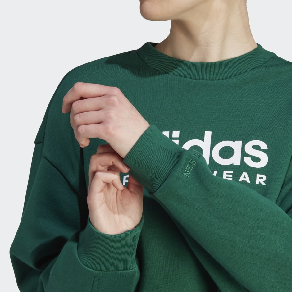 Women\'s Clothing - Arabia ALL Sweatshirt SZN - adidas Fleece Green Saudi Graphic 