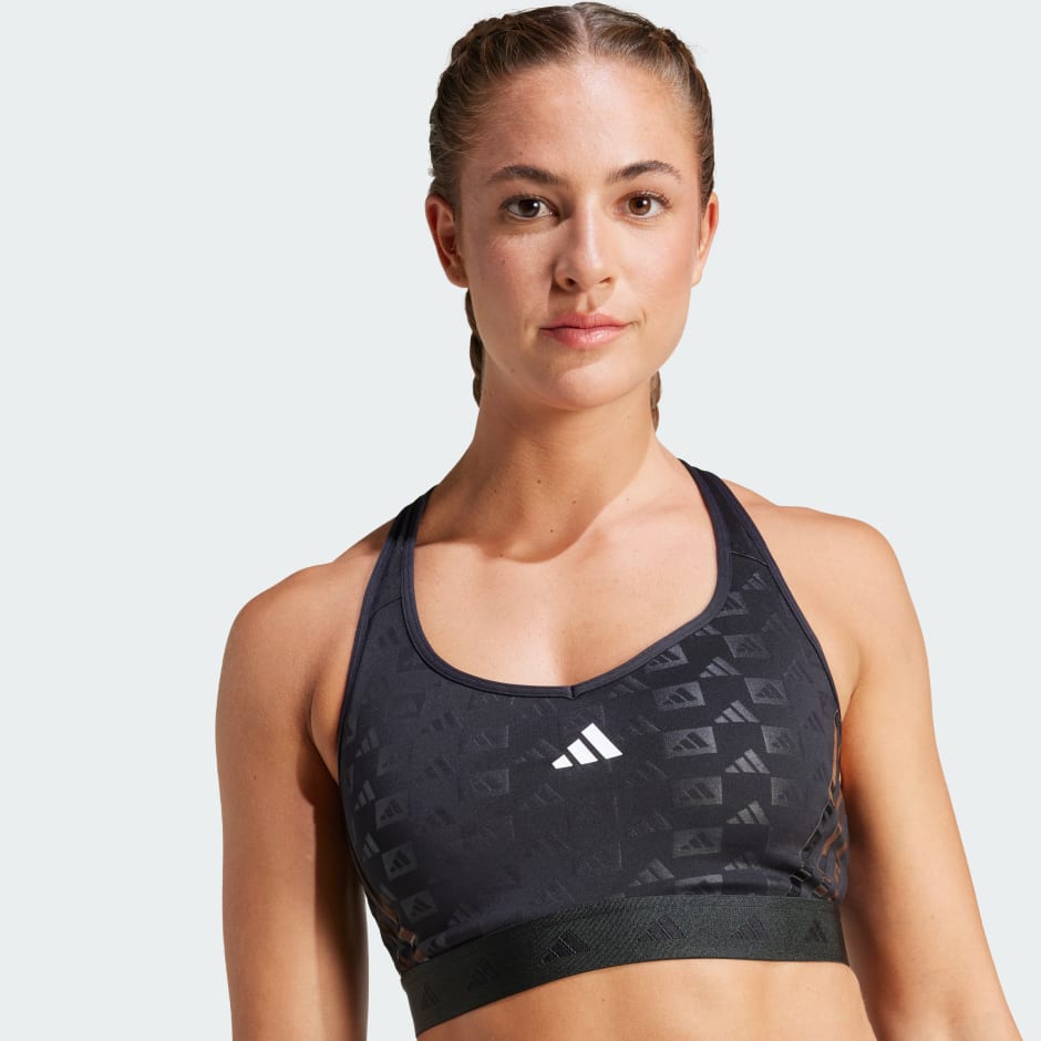 Powerreact Training Medium Support Hyperglam Emboss Bra