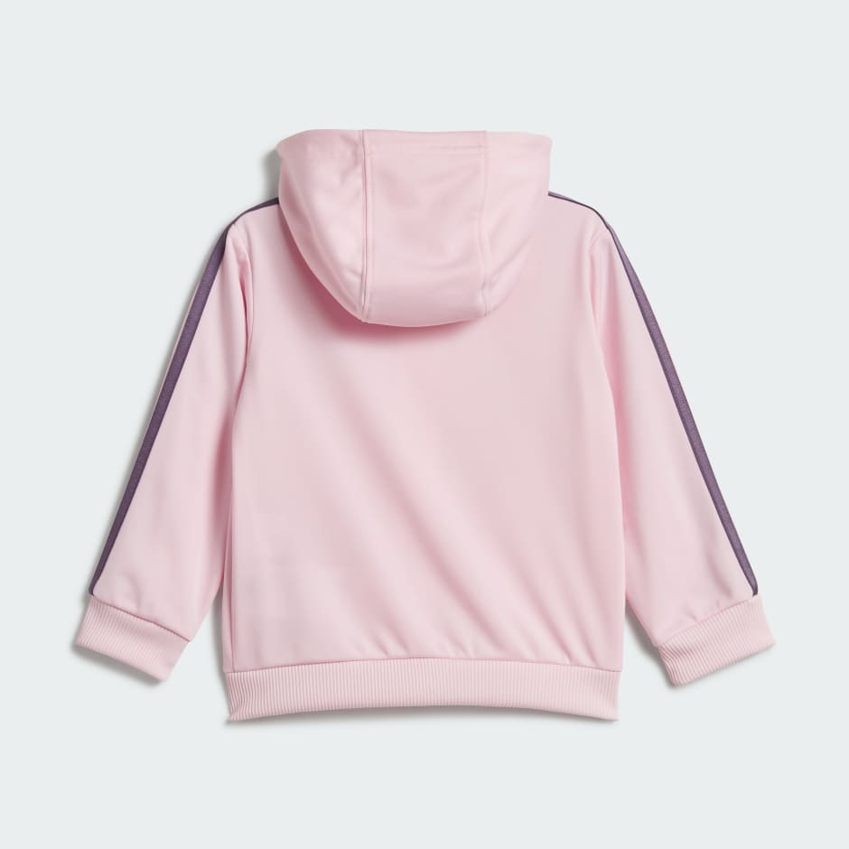 Kids Clothing - Essentials Shiny Hooded Track Suit - Pink | adidas Saudi  Arabia | Trainingsanzüge