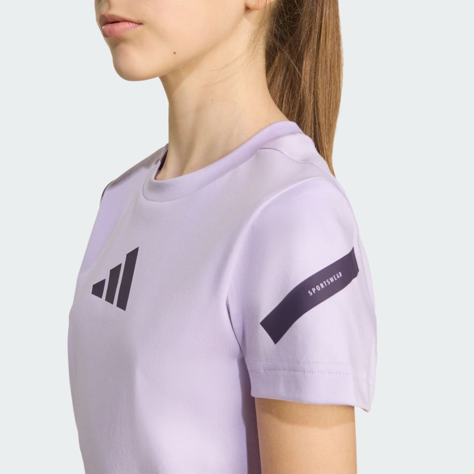 تيشيرت قصيرة للفتيات adidas Z.N.E. Fitted