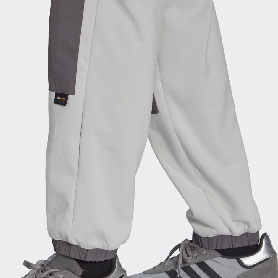 Men's Clothing - adidas Winter Fabric Mix Track Pants - Grey | adidas Saudi Arabia