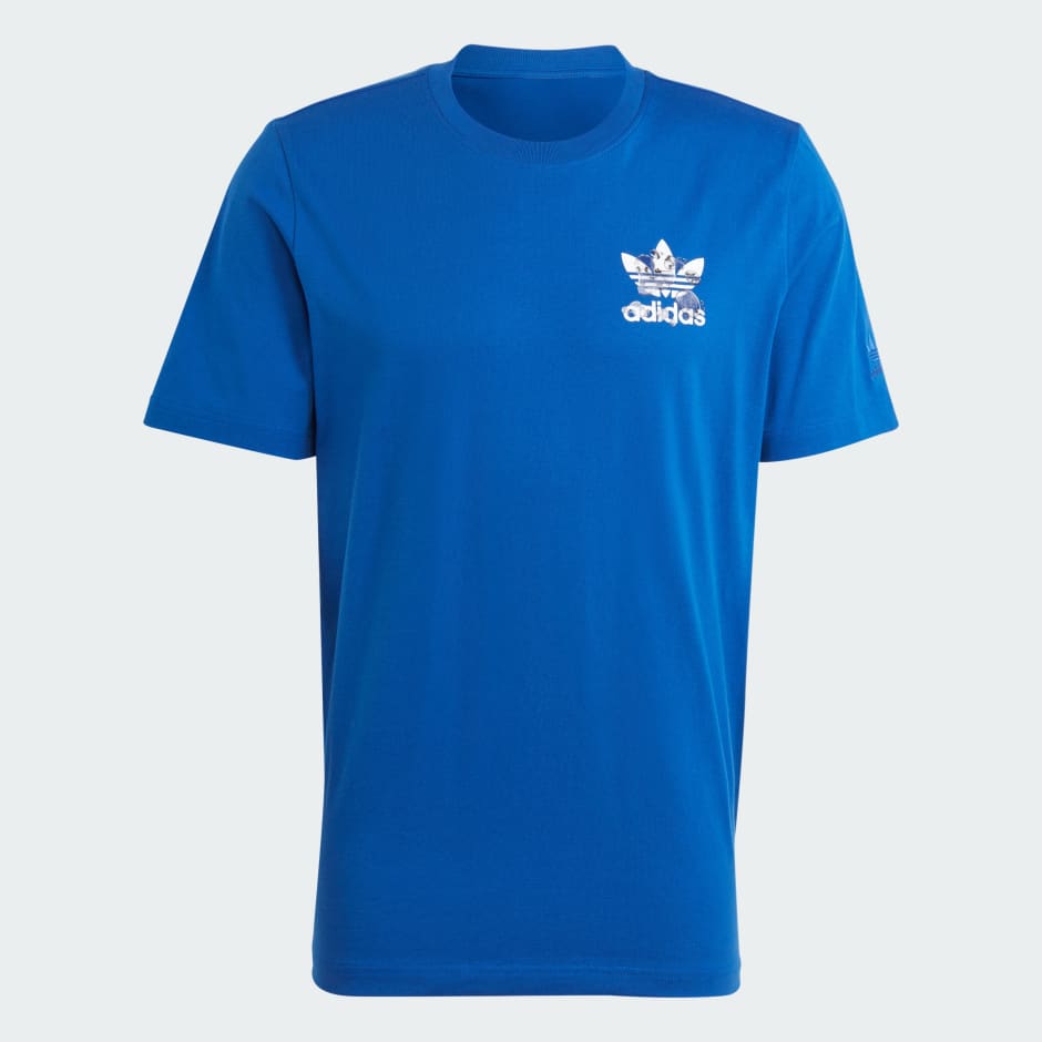 T shirt cheap bleu adidas