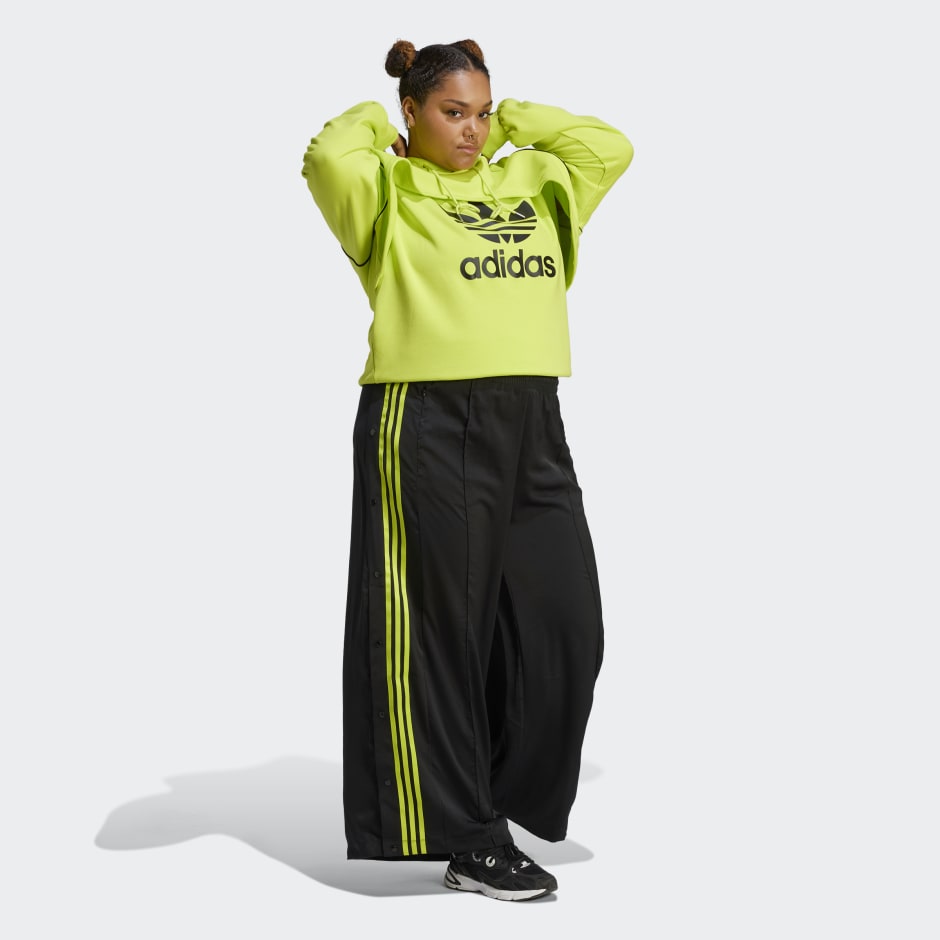 Women's Clothing - Big Logo Hoodie (Plus Size) - Yellow | adidas