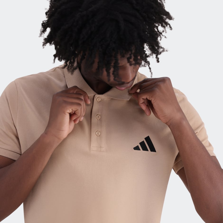 Essentials Small Logo Piqu&eacute; Polo Shirt