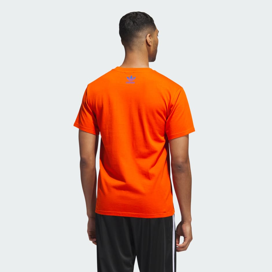 Orange hotsell addidas shirt