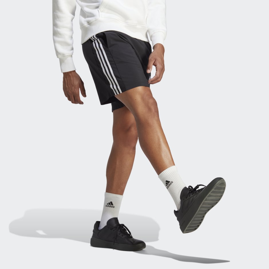 Meenemen Basistheorie Kantine Men's Clothing - AEROREADY Essentials Chelsea 3-Stripes Shorts - Black |  adidas Saudi Arabia