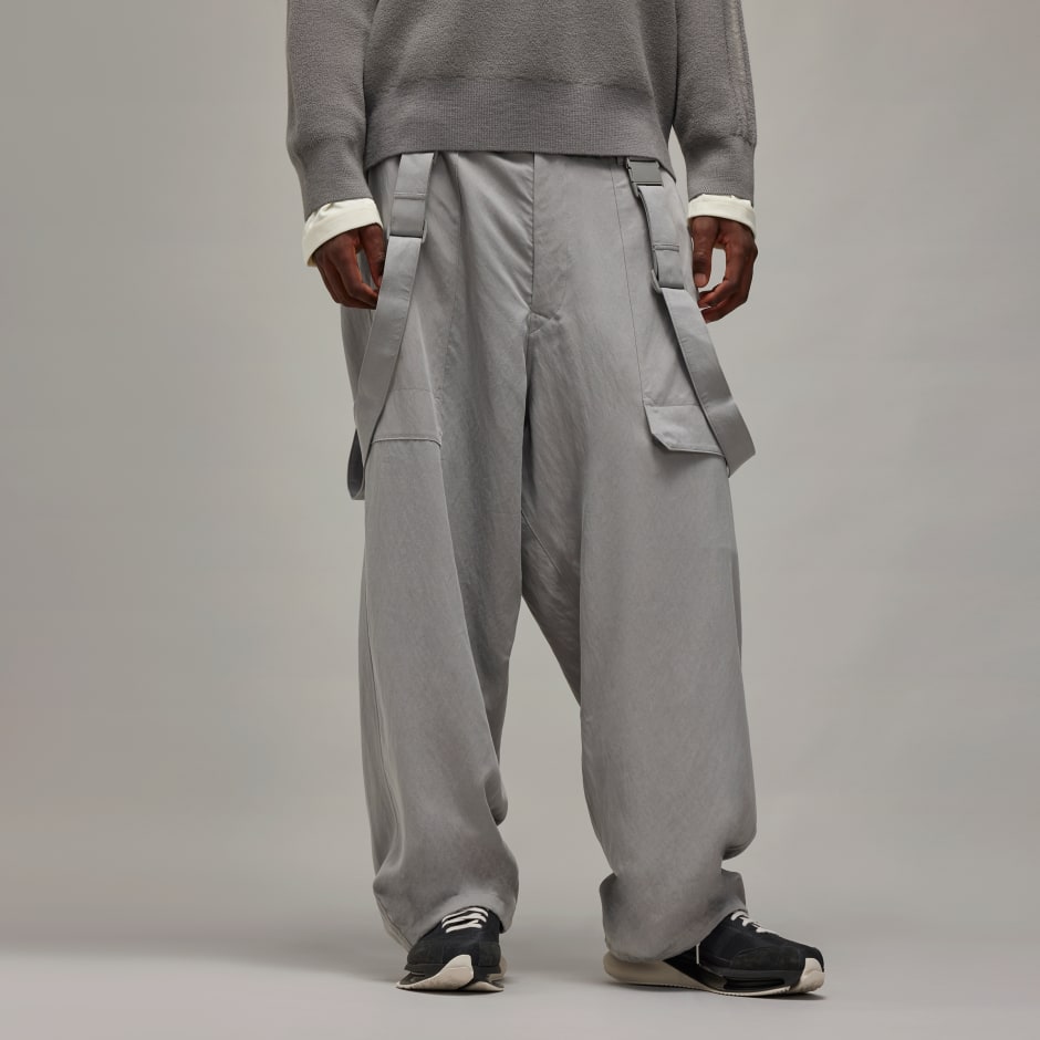 Adidas Y-3 Washed Twill Suspender Pants
