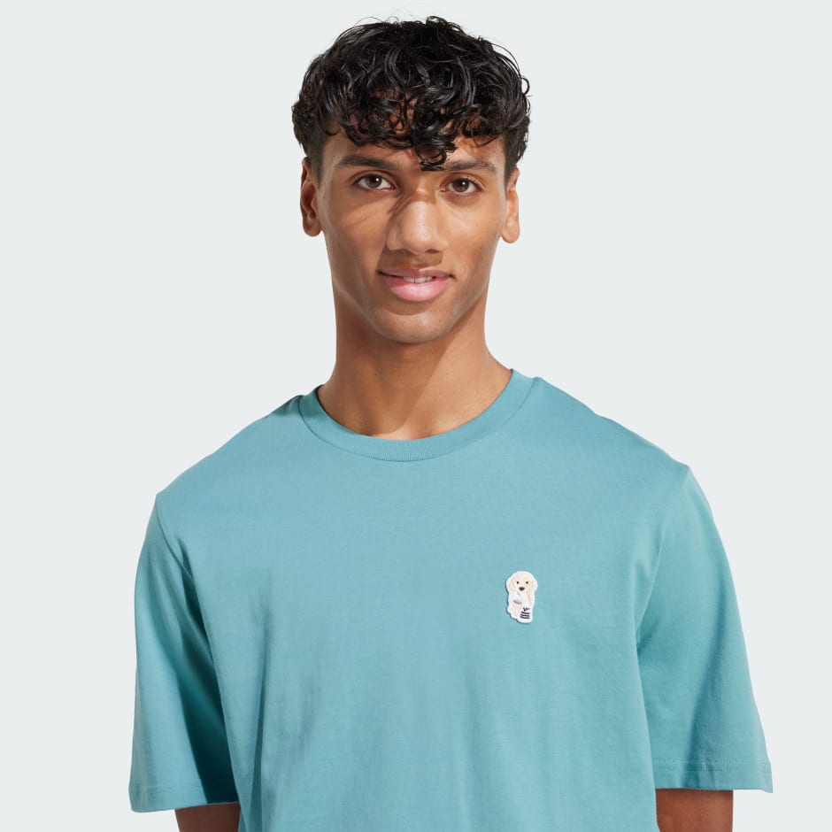 Tricou Grafic Cu Cățel &Icirc;n Buzunar