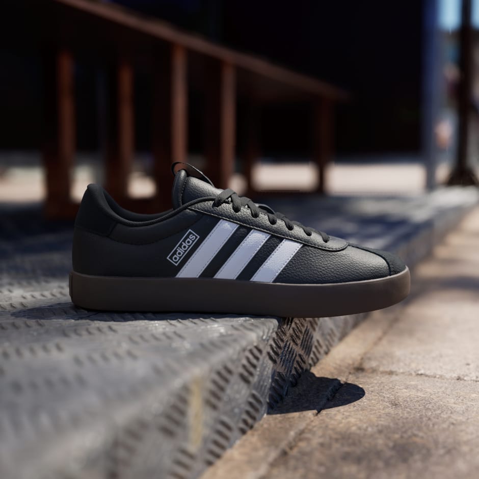 Men's Shoes - VL Court 3.0 Shoes - Black | adidas Saudi Arabia