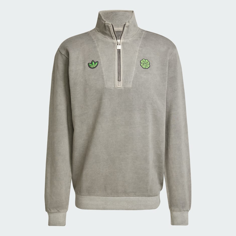 Majica s patentnim zatvaračem polovicom duljine Celtic FC Terrace Icons