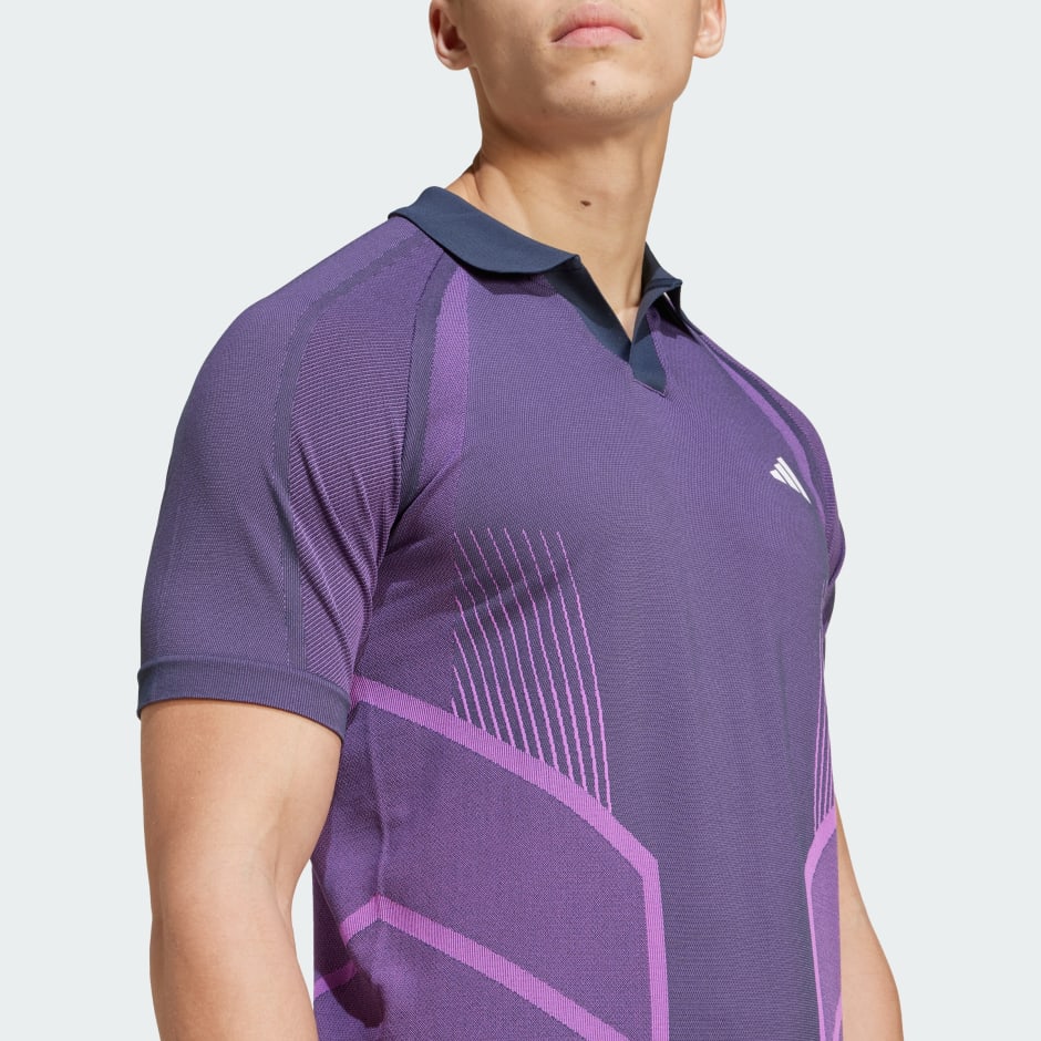 Tricou polo Tenis Pro FreeLift, fără cusături, cu tehnologie AEROREADY