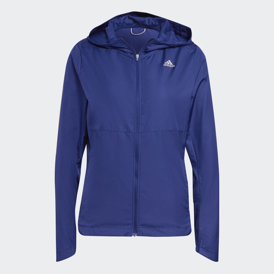 adidas men's own the run hooded wind jacket