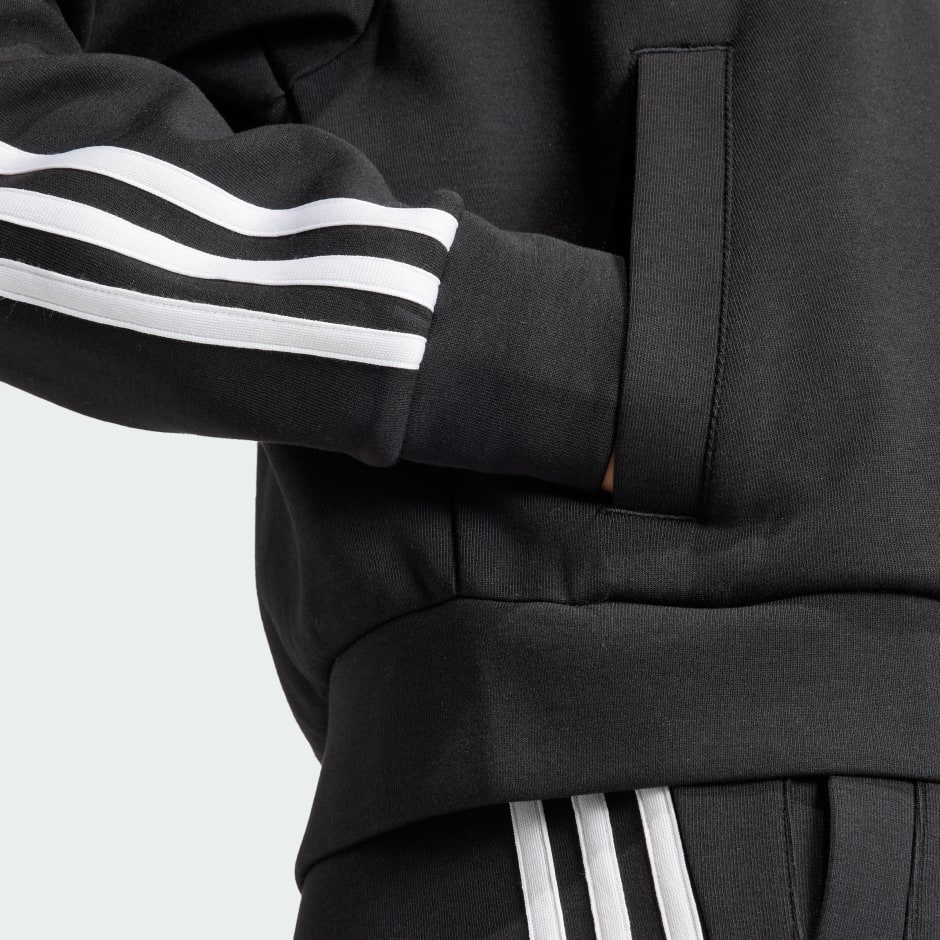 جاكيت بقبعة Future Icons 3-Stripes Full Zip