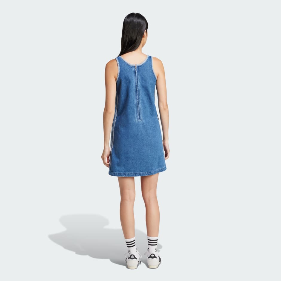 Adicolor Denim 3-Stripes Tank Dress