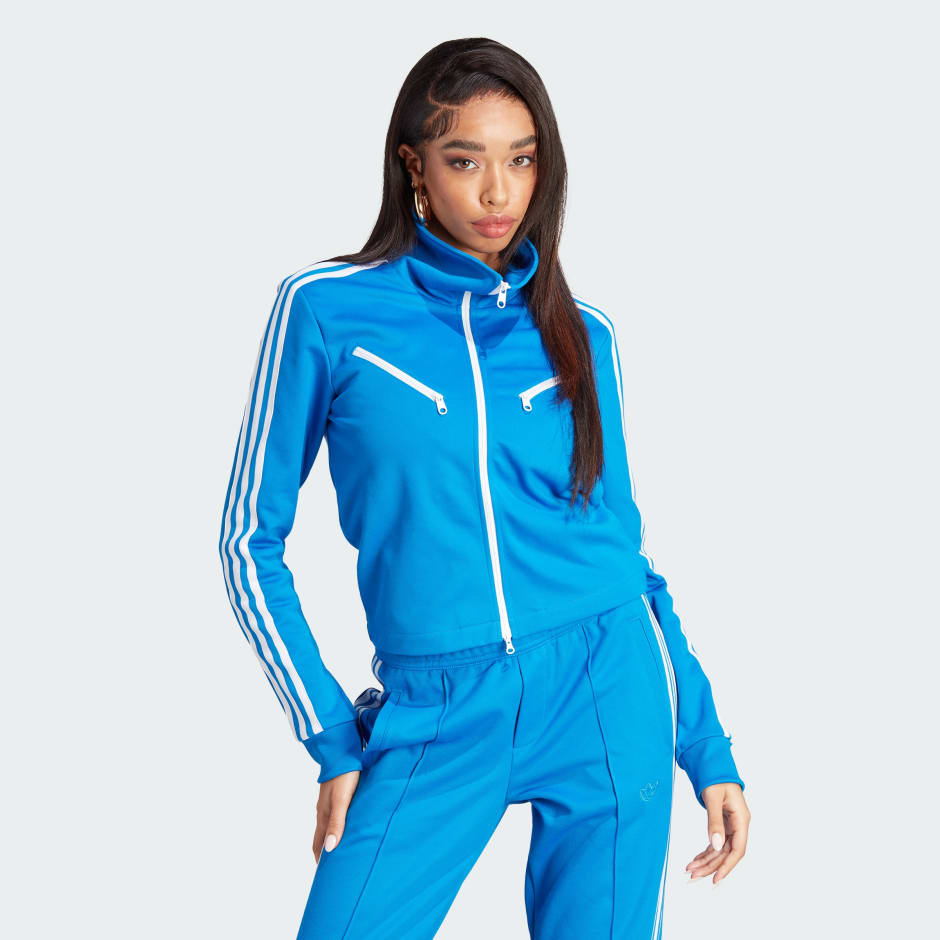 Light blue store adidas tracksuit womens