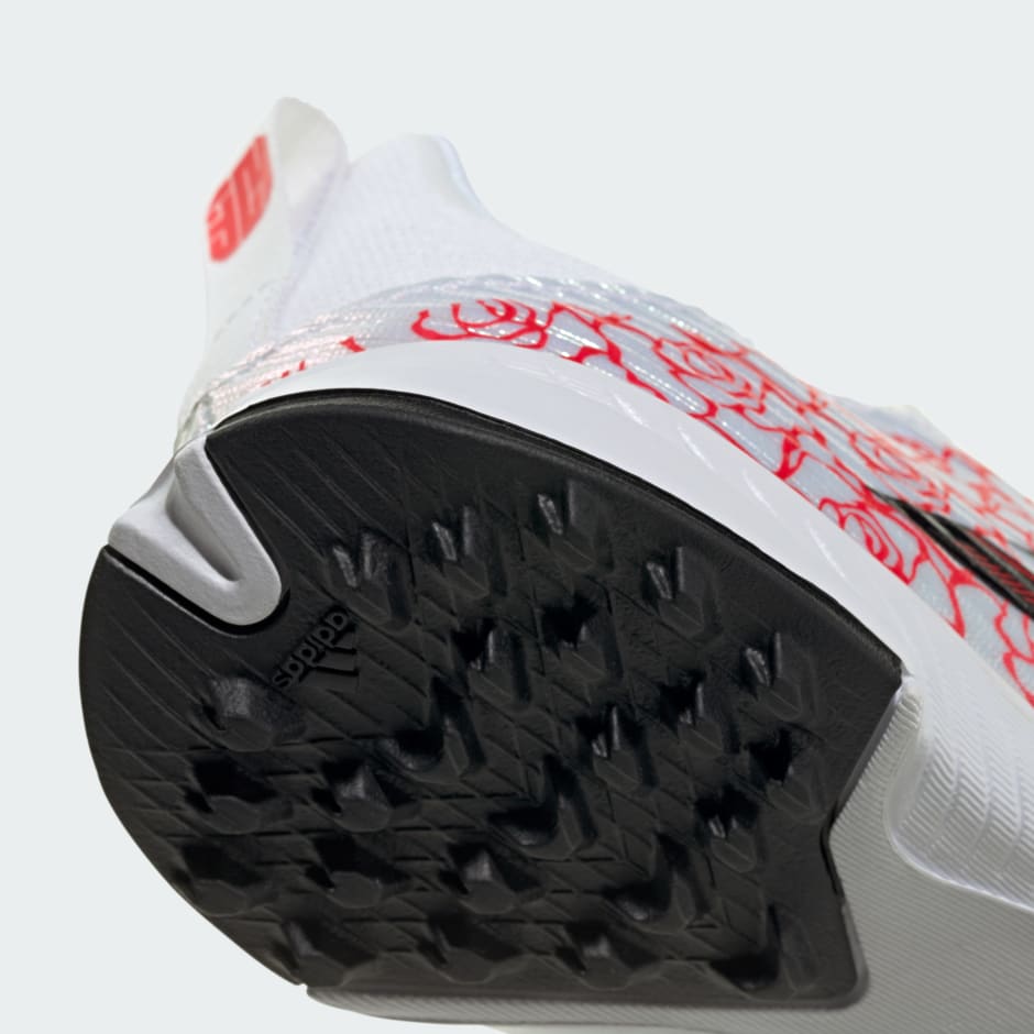 Ghete de fotbal pentru copii F50 LEAGUE fără șireturi pentru teren sintetic