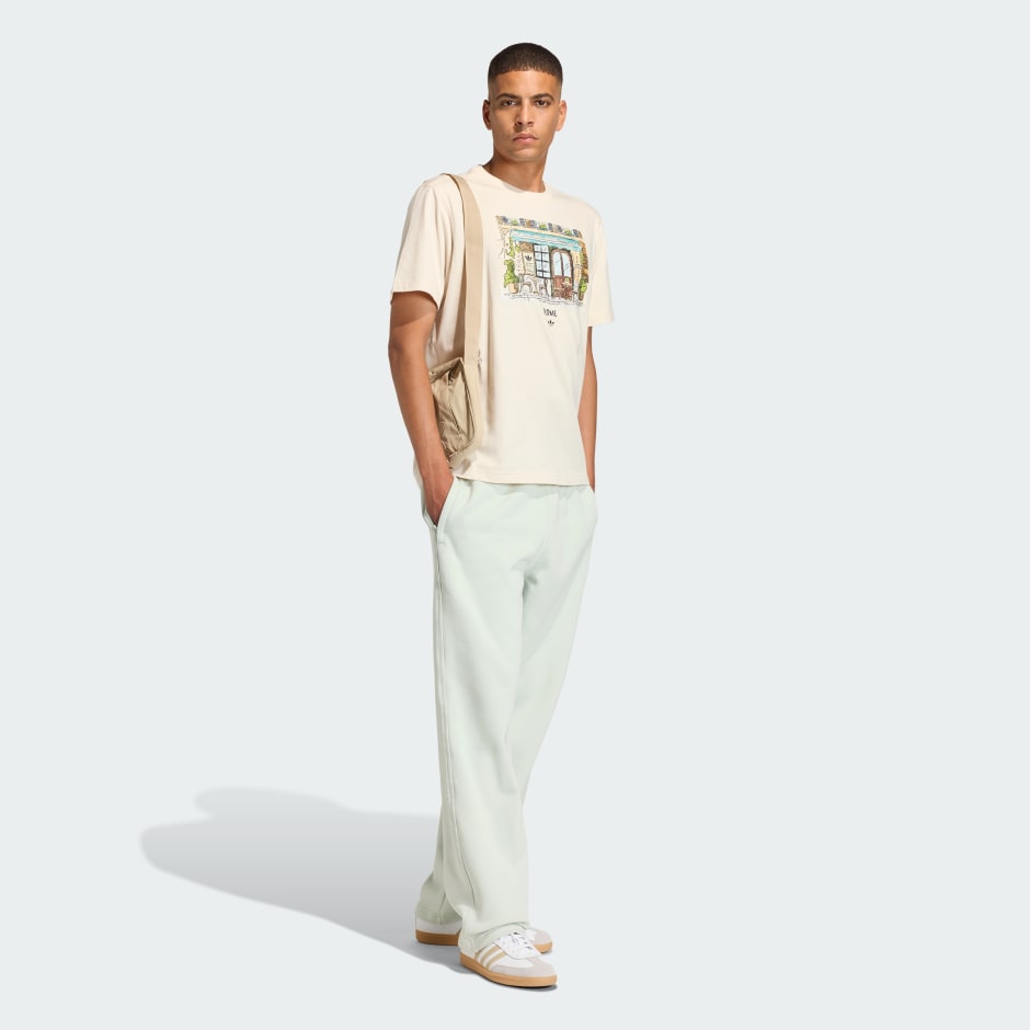 PANTALONI LARGI CU TIV DESCHIS ESSENTIAL