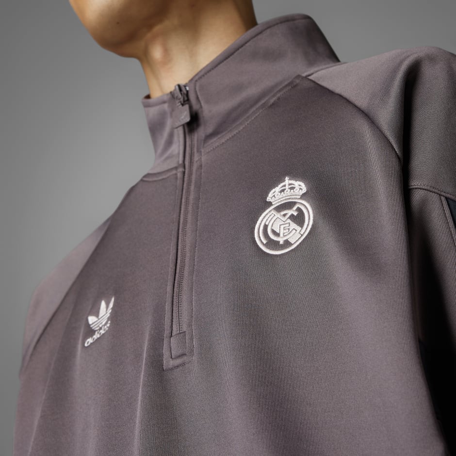 Majica s okruglim izrezom Real Madrid Originals Half-Zip