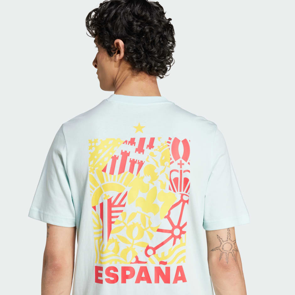 Tricou cu imprimeu al suporterilor fotbalului spaniol