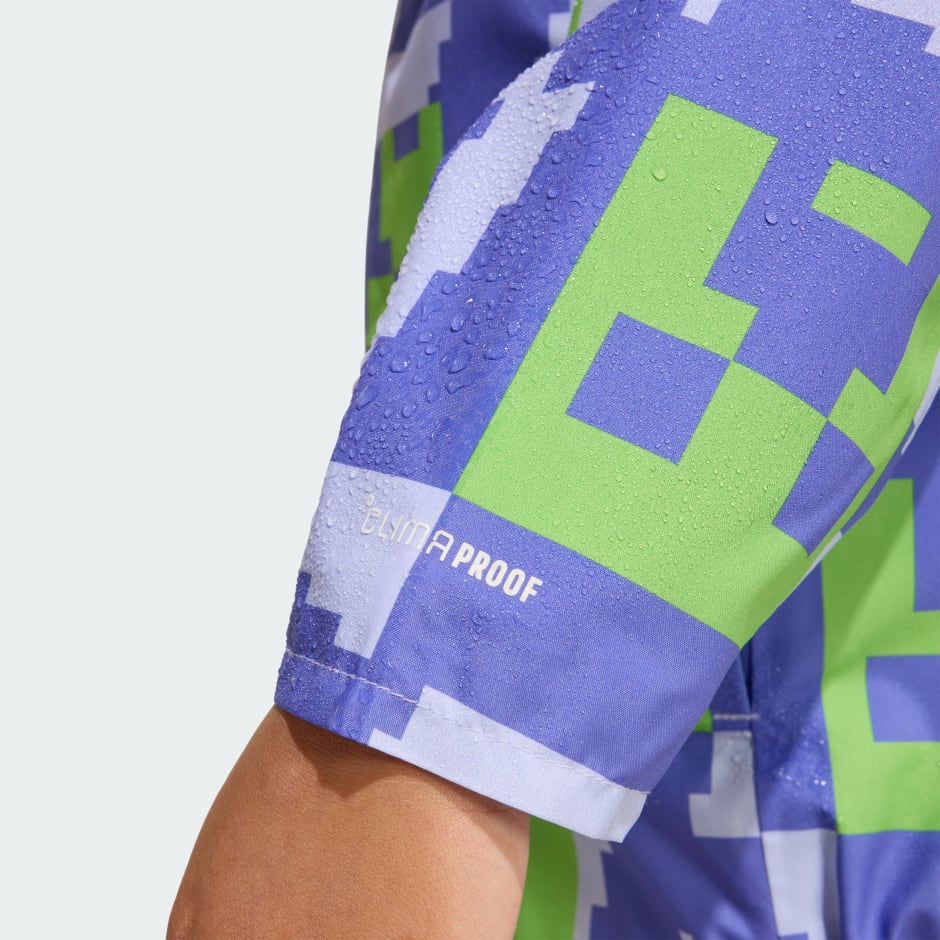 adidas Minecraft Terrex 2 Layer Climaproof Rain Jacket