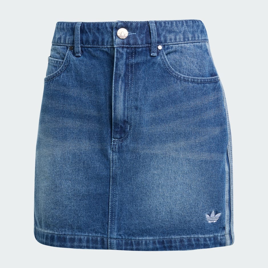Adicolor 三間牛仔布迷你短裙