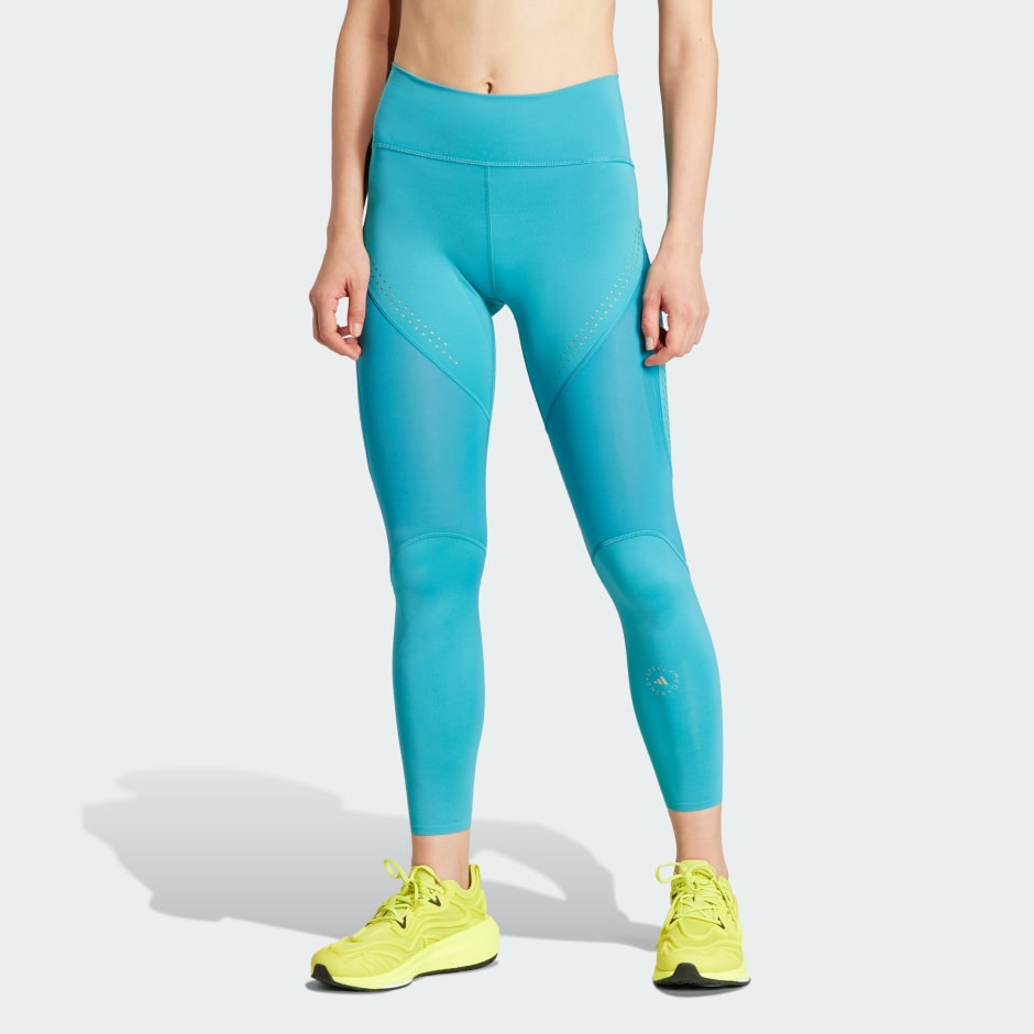 adidas by Stella McCartney 7/8 Yoga Leggings - Green, Women's Training