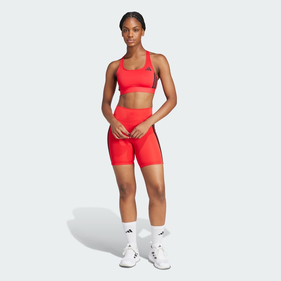 Powerreact Train Medium-Support 3-Stripes Bra
