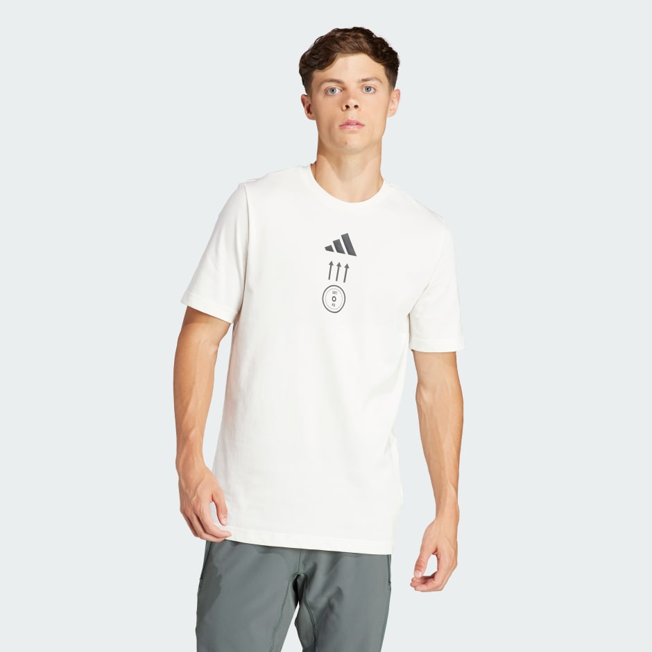 adidas Strength Graphic Tee - White | adidas UAE