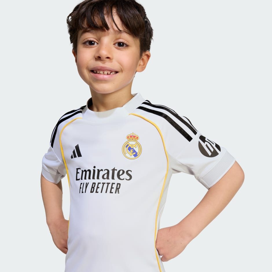Kids Clothing - Real Madrid 25/26 Home Mini Kit Kids - White