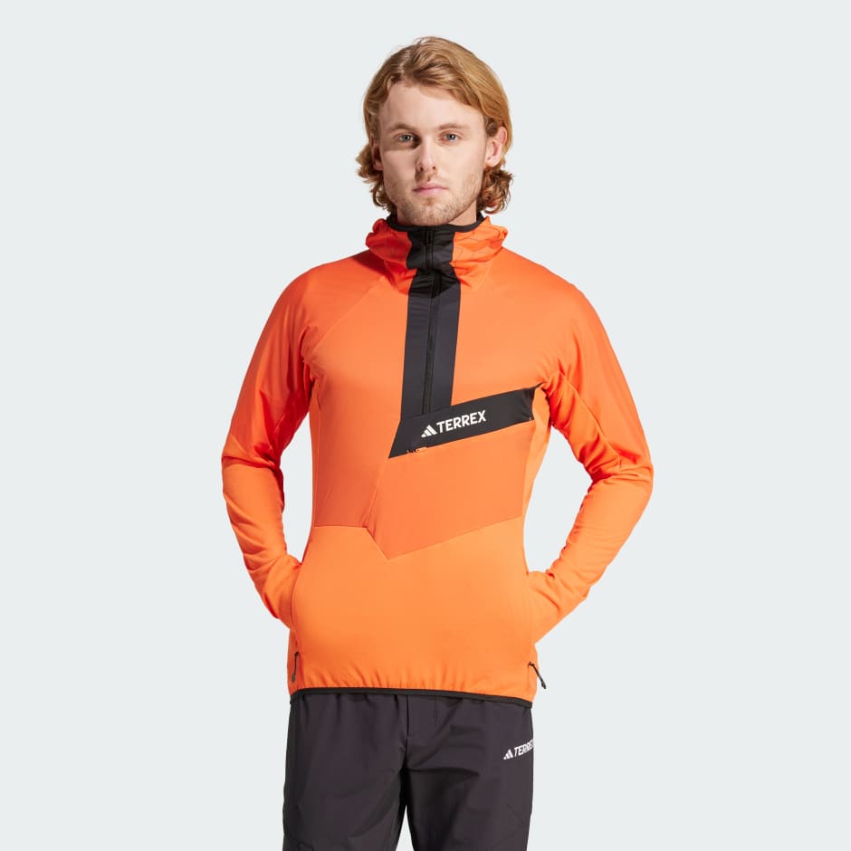 Jachetă Techrock Ultralight din lână fleece, cu glugă și fermoar 1/2