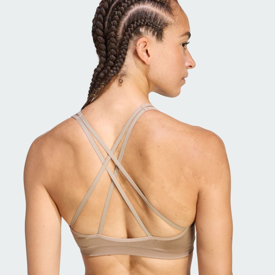 Pleteni grudnjak s laganom razinom potpore Workout Essentials