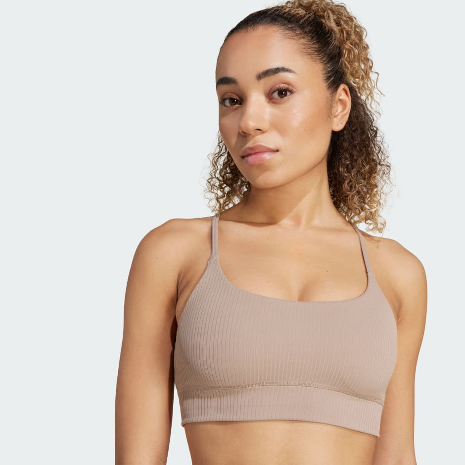 Brassi&egrave;re longue c&ocirc;tel&eacute;e adidas All Me Maintien l&eacute;ger