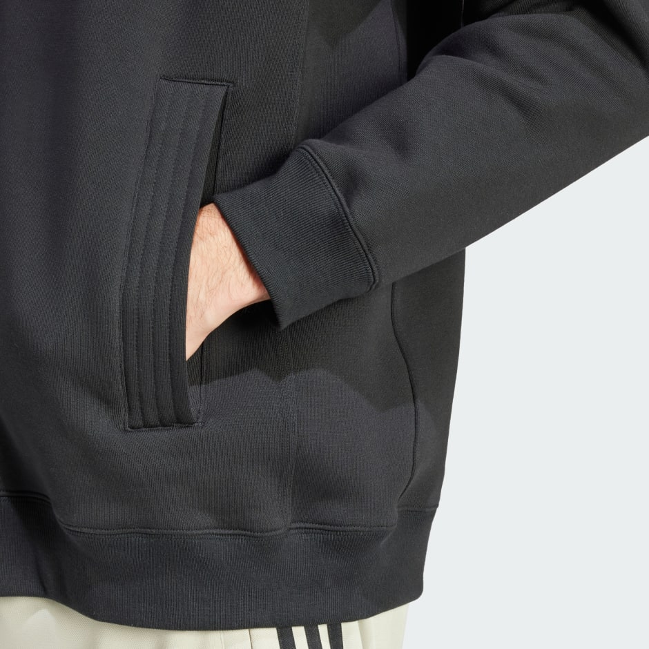 Lounge Fleece Bomber Jacket With Zip Opening