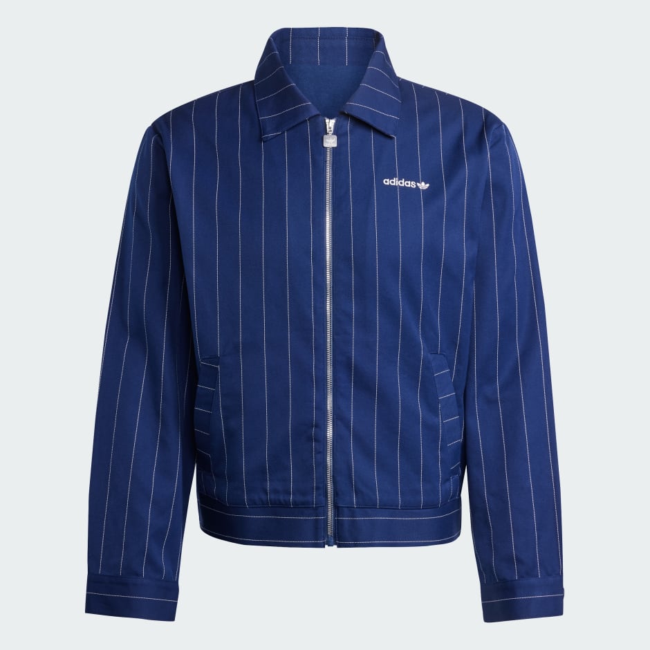 Pinstripe Harrington Jacket