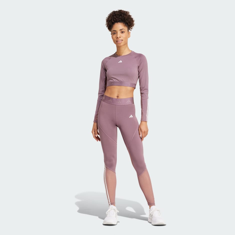 Hyperglam Training Cropped Long Sleeve Tee