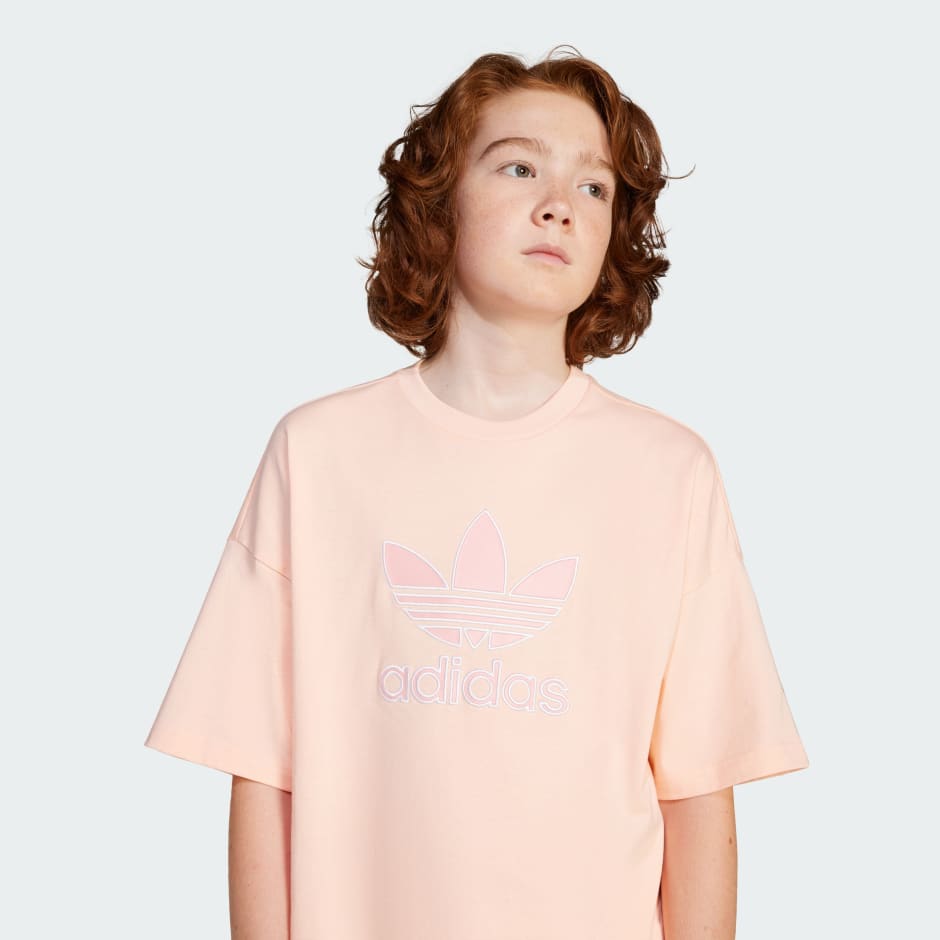 Tricou cu logo Trefoil supradimensionat