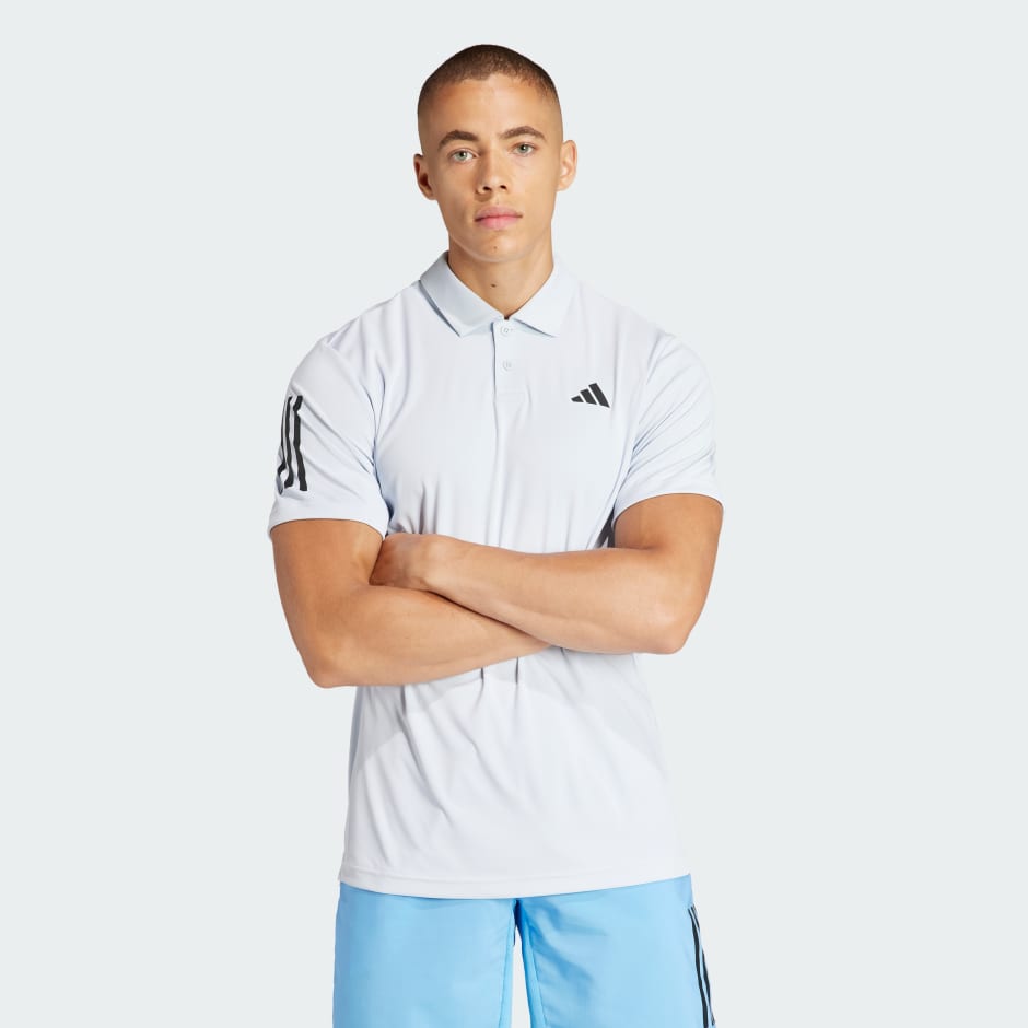 Club 3-Stripes Tennis Polo Shirt