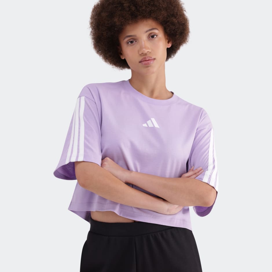 Essentials 3-Stripes Cotton Loose T-Shirt