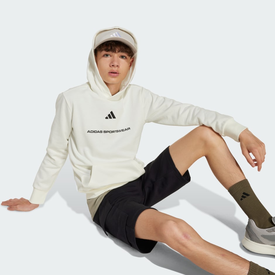 Majica s kapuljačom adidas Slogan Fleece Hoodie