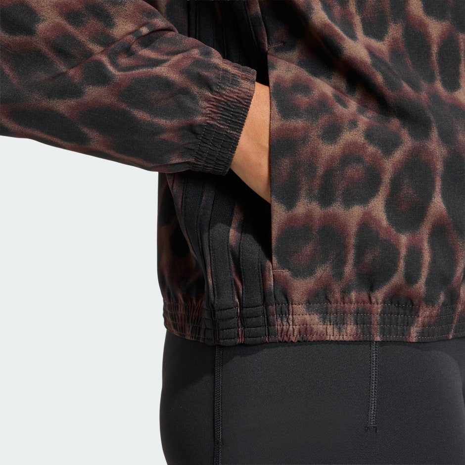 Workout Essentials Leopard Woven Jacket