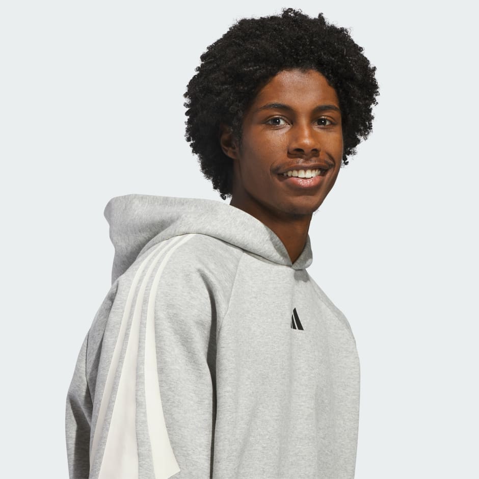adidas Basketball 3-Stripes Fleece Hoodie (Gender Neutral)