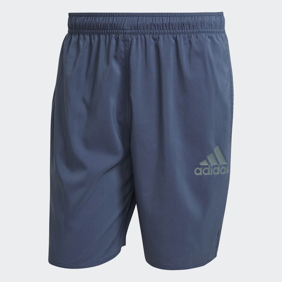 adidas solid elasticated shorts