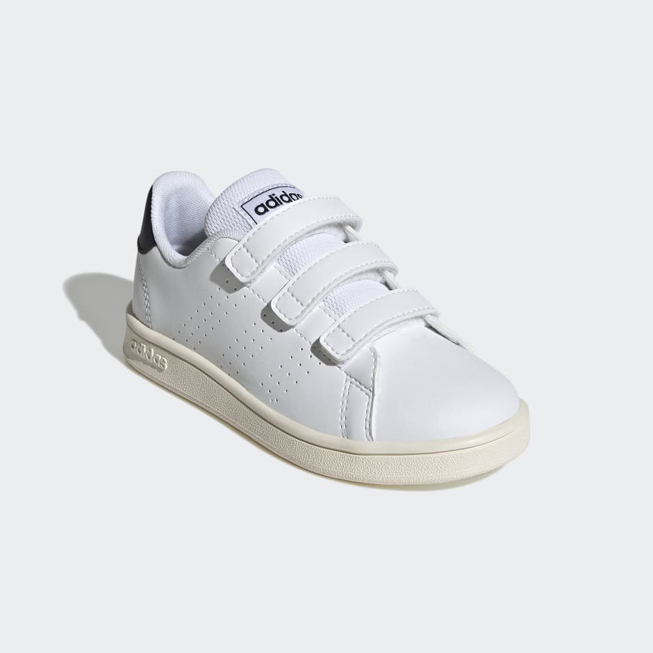 adidas Advantage Court Lifestyle Hook-and-Loop Shoes - White | adidas UAE