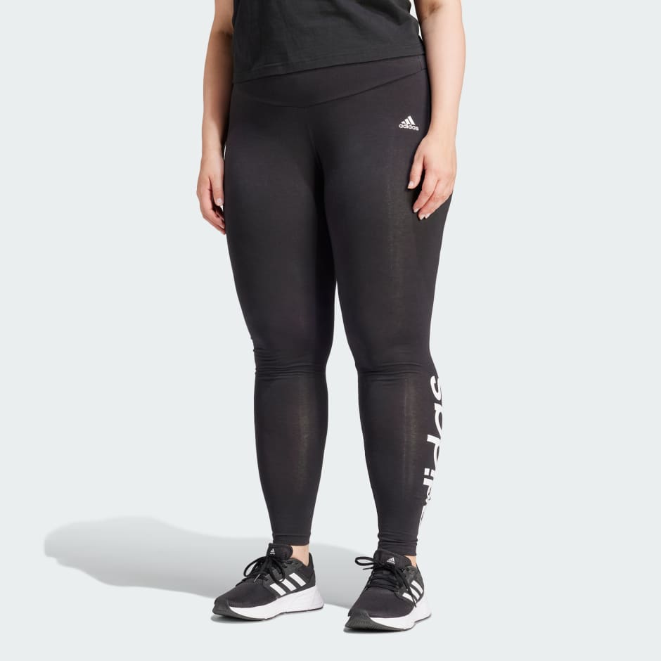 Essentials High-Waisted Logo Leggings (Plus Size) image number null
