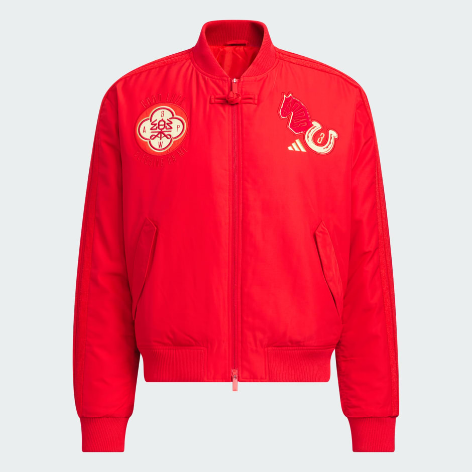 CNY MODERN CHINA 3 STRIPES PADDED BOMBER JACKET