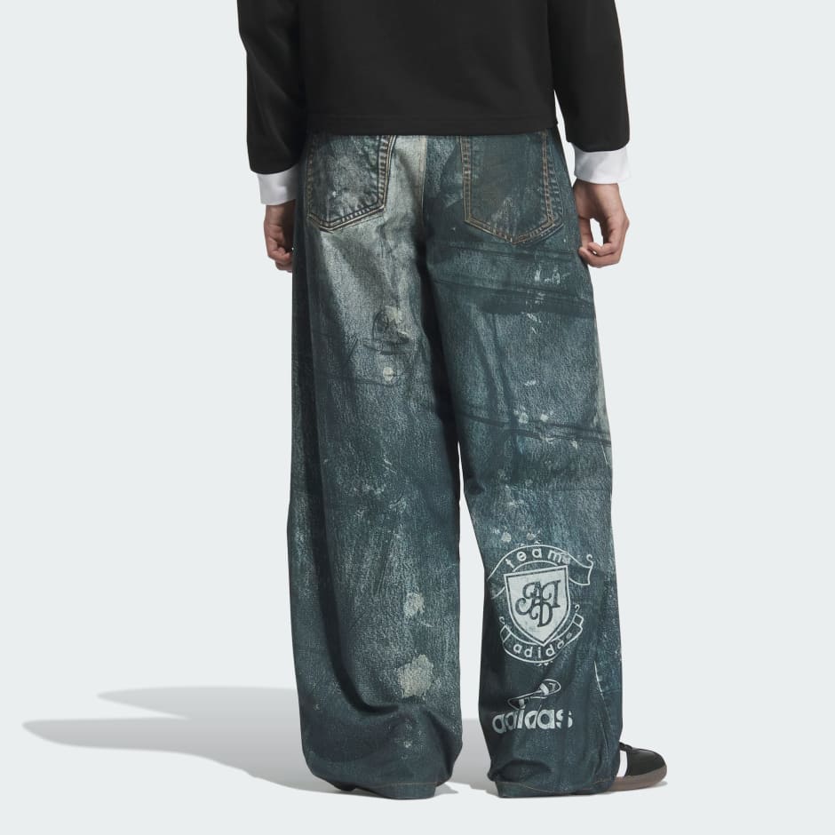 TEAM ADIDAS 印花牛仔布長褲
