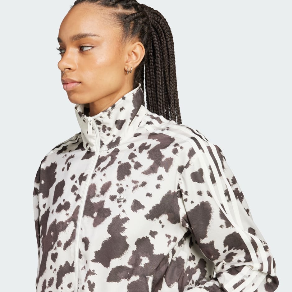 Originals Satin Cow Print Track Top