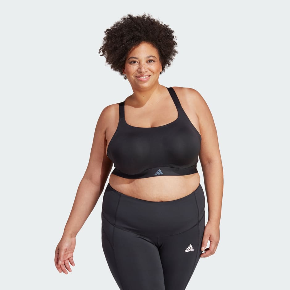 Plus Size Sports Bra Women's Plus Full Coverage High Impact - Temu