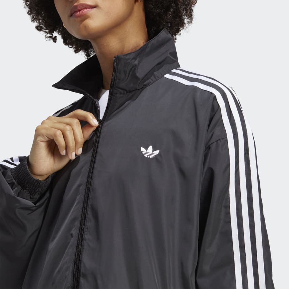 Clothing - Oversized Track Jacket - Black | adidas South Africa